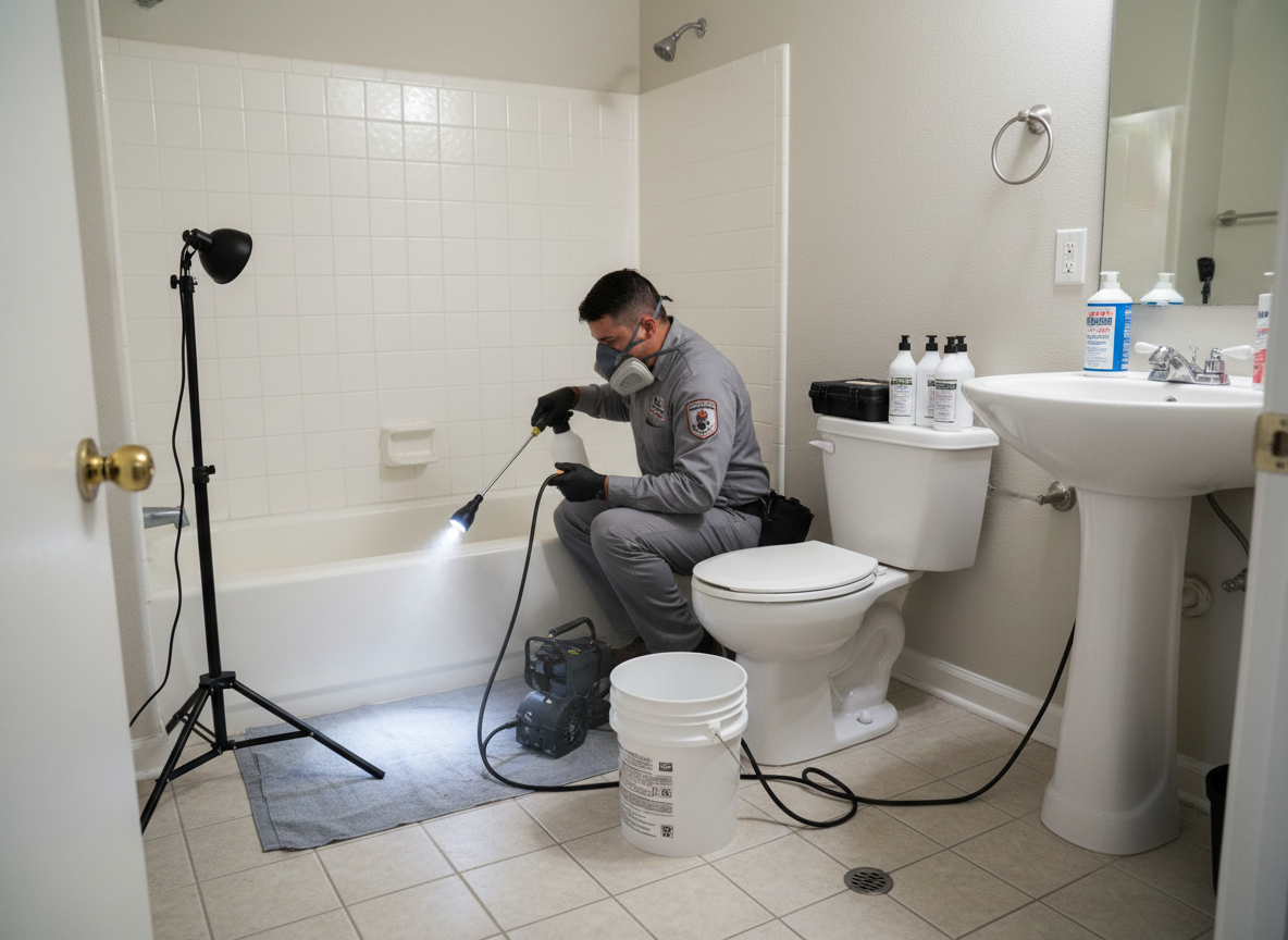 Bathroom And Drain Roach Treatment in Pharr